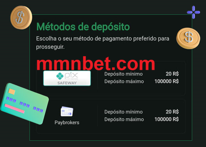 O cassino mmnbet oferece uma grande variedade de métodos de pagamento